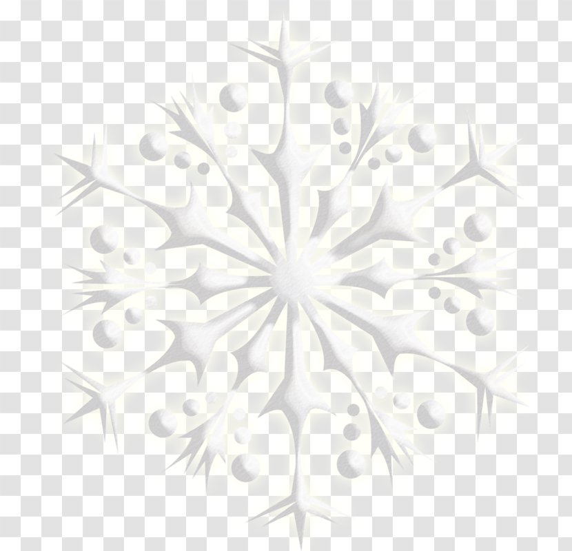 Black And White Snowflake Desktop Wallpaper Pattern - Computer Transparent PNG