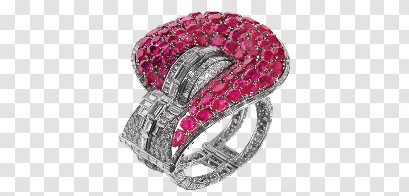 Ruby Ring Jewellery Van Cleef & Arpels Aigrette Transparent PNG