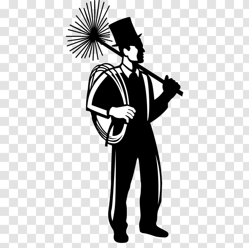 Enchanted Chimney Sweeps Cleaner Fire - Black And White - Chimney-sweep Transparent PNG