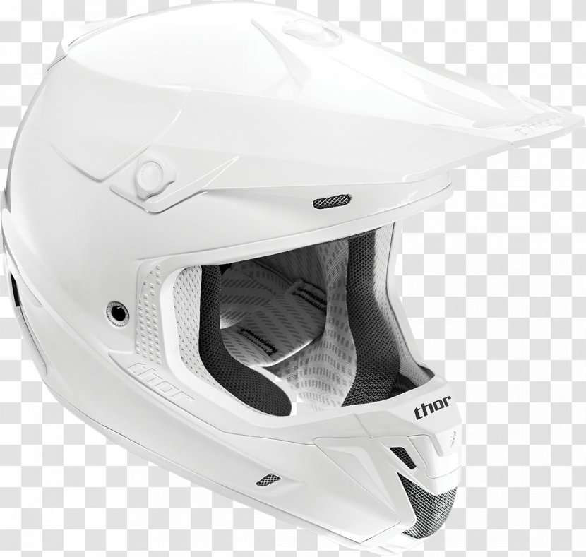 Motorcycle Helmets Motocross Enduro White - Verge Transparent PNG
