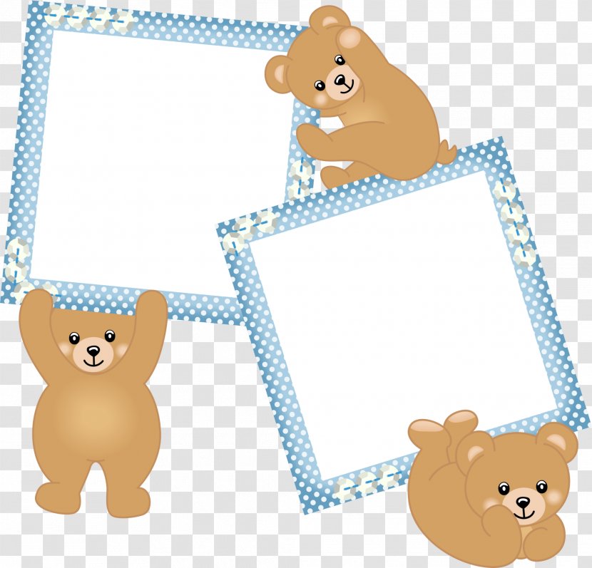 Picture Frame Infant Stock Photography Boy - Watercolor - Blue Bear Transparent PNG