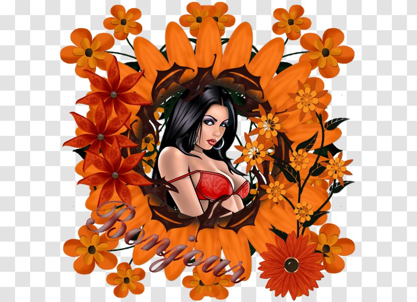 Floral Design Orange S.A. Autumn Petal Transparent PNG