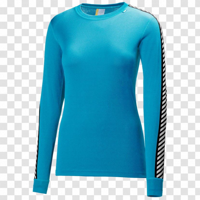 Long-sleeved T-shirt North Star Sports Helly Hansen - Aqua Transparent PNG