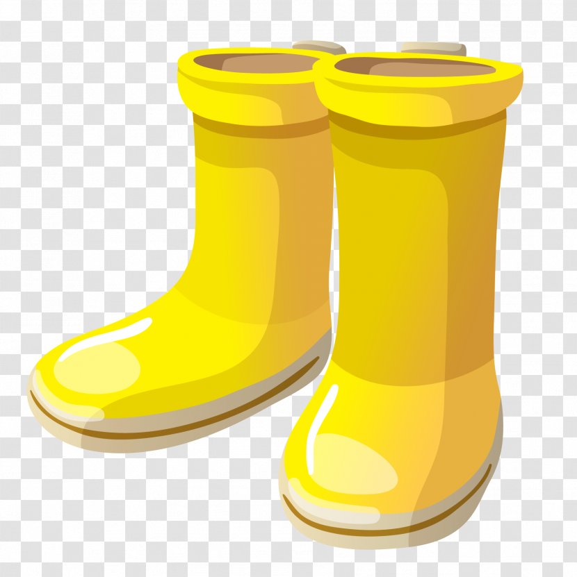Shoe Wellington Boot - Cartoon - Children's Rain Boots Transparent PNG