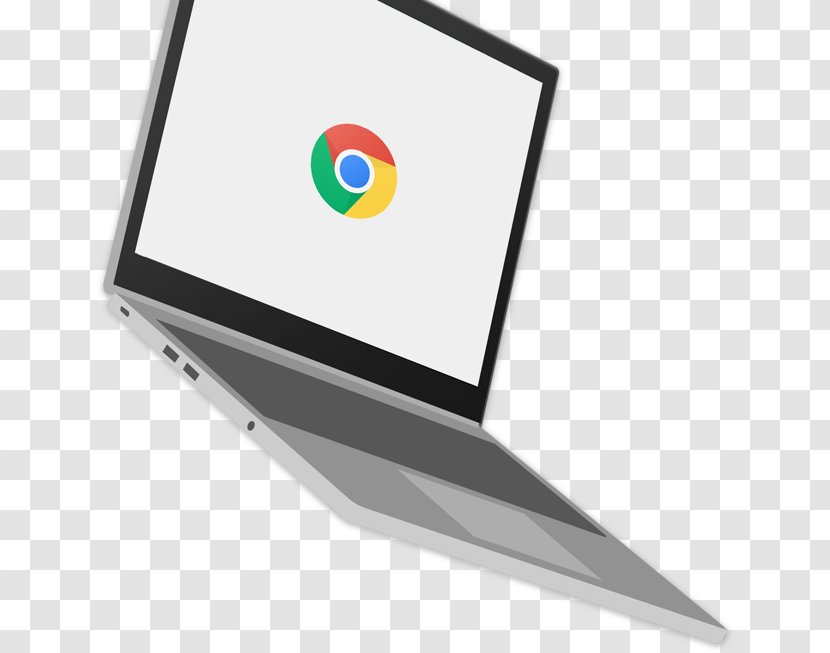 Laptop Chromebook Multimedia Google Classroom Internet - Slanted Transparent PNG