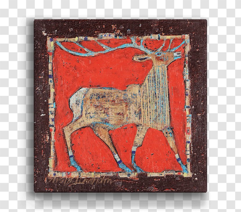 Modern Art Painting Visual Arts Fauna - Rocky Mountain Elk Transparent PNG