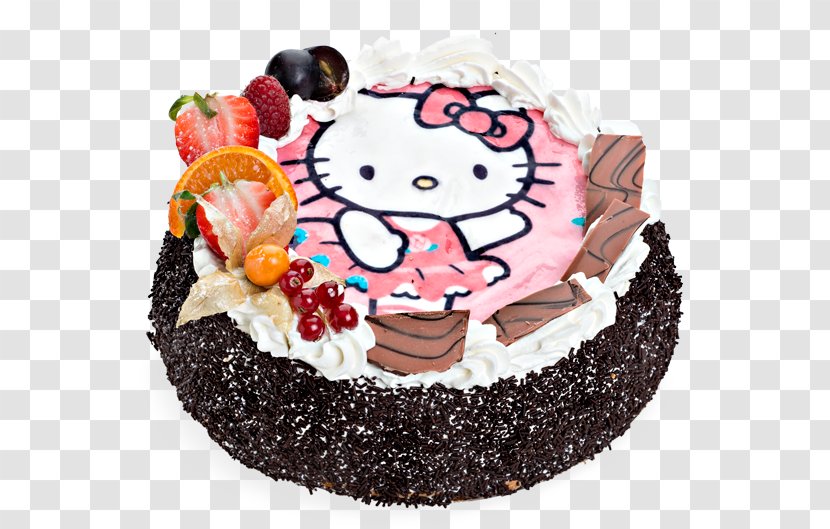 Birthday Cake Chocolate Cream Pie Torte - Decorating Transparent PNG