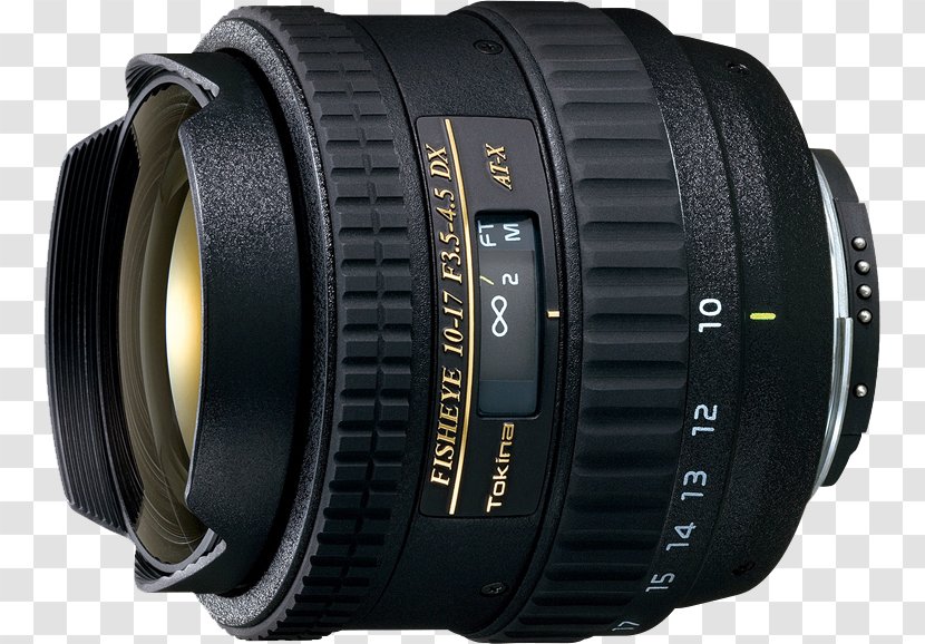 Fisheye Lens Tokina AT-X 107 AF DX 10-17mm F/3.5-4.5 Camera Digital SLR - Teleconverter Transparent PNG