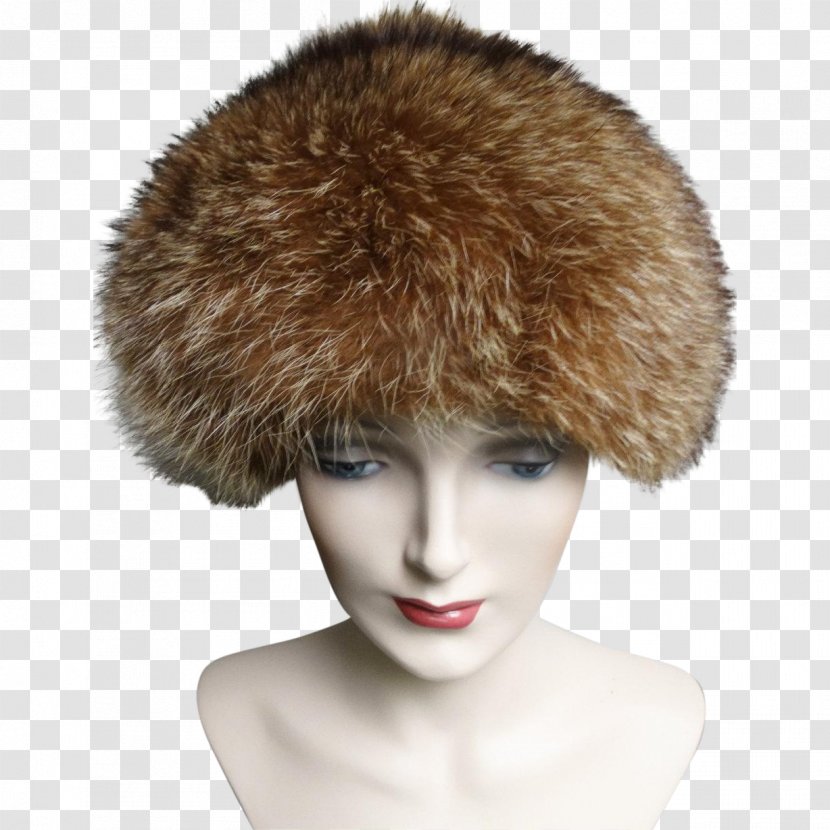 Raccoon Fur Clothing Hat Vintage Transparent PNG