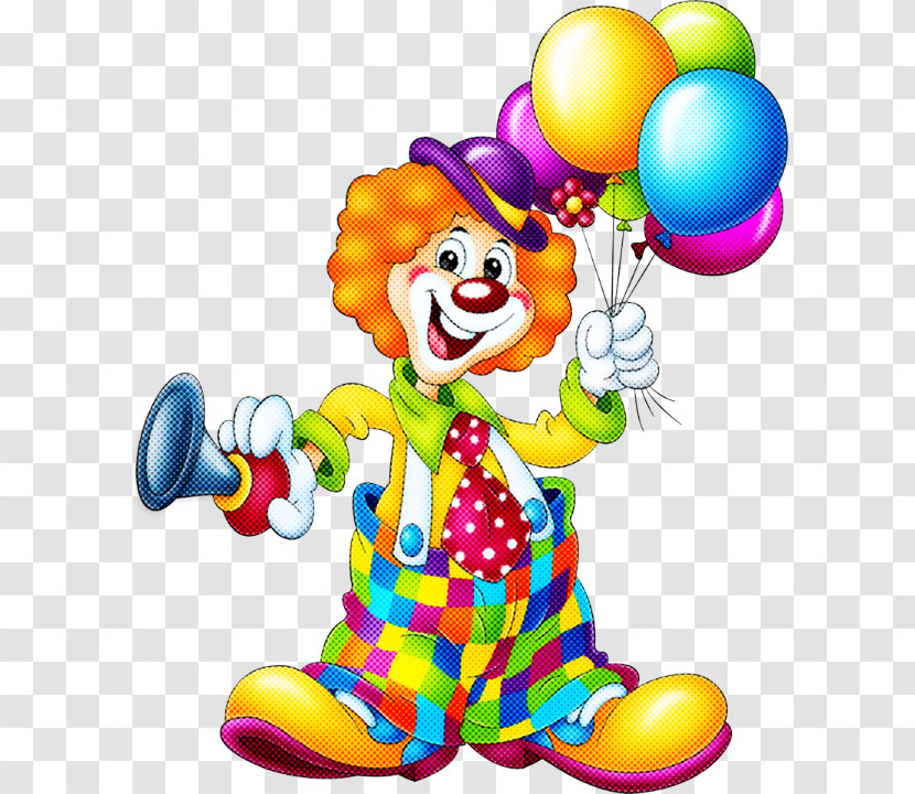Clown Balloon Party Supply Performing Arts Happy Transparent PNG