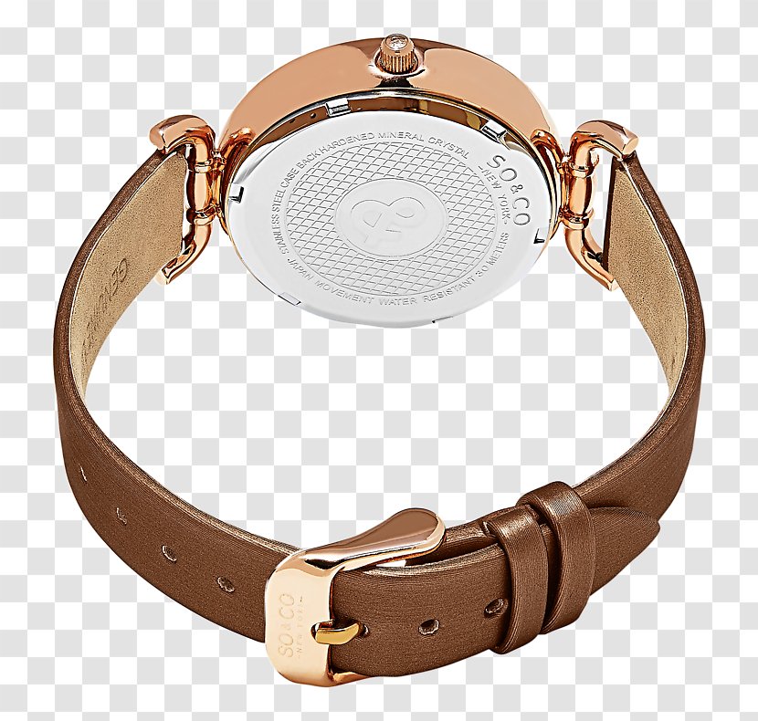 Watch Strap Gold Metal - Clock Transparent PNG