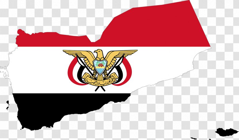 Flag Of Yemen Map Yemeni Civil War - Cartoon Transparent PNG