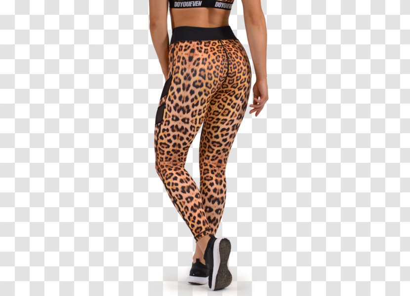 Leggings Leopard Cheetah Animal Print Yoga Pants - Watercolor Transparent PNG