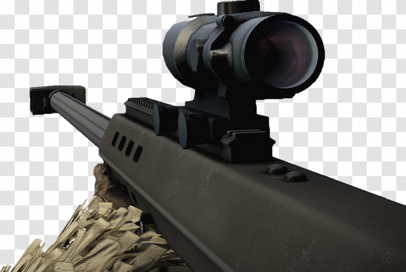 Battlefield: Bad Company 2: Vietnam Sniper Firearm Weapon - Cartoon - Sights Transparent PNG