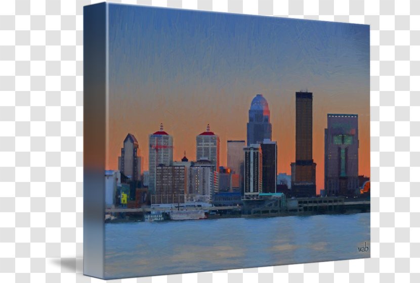 Downtown Louisville Skyline Drive Canvas Print - City - Cityscape Transparent PNG