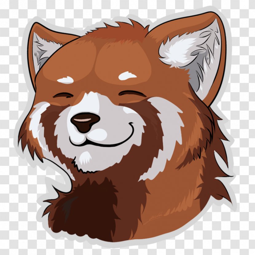 Whiskers Red Fox Cat Bear - Head - Panda Transparent PNG