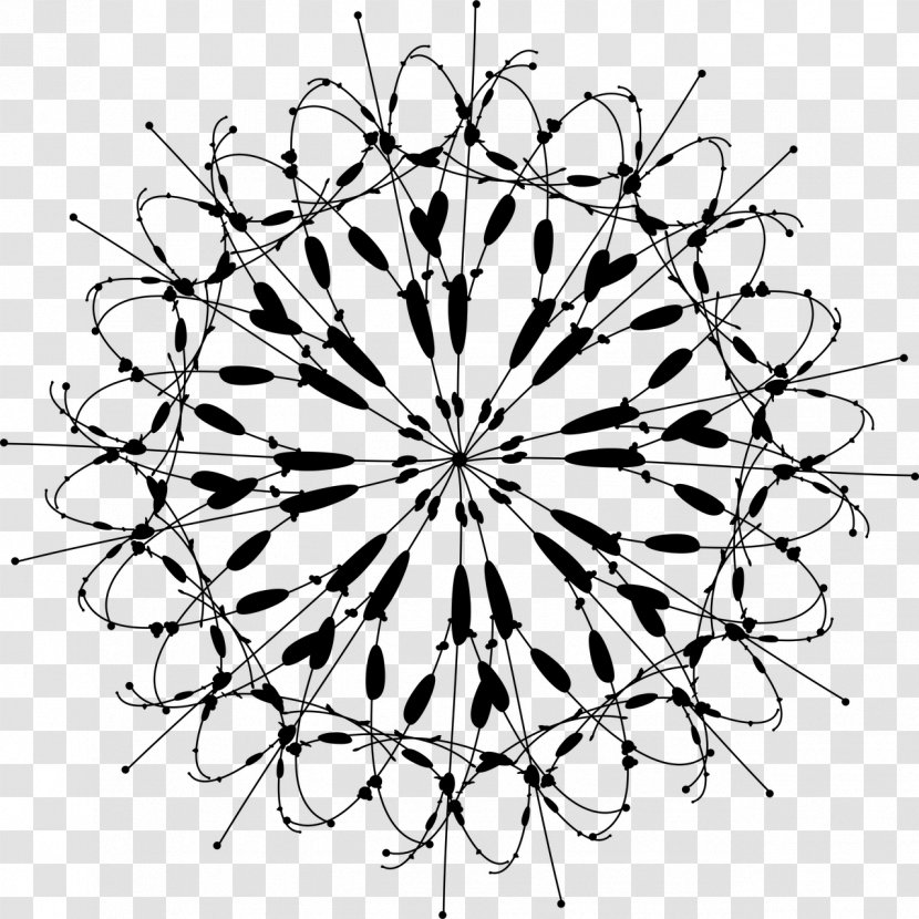 Snowflake Cold - Monochrome Transparent PNG