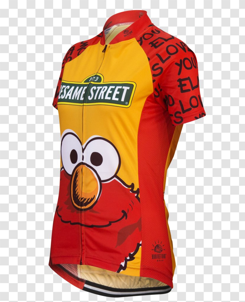 T-shirt Cycling Jersey Elmo Sleeve - Mood Transparent PNG
