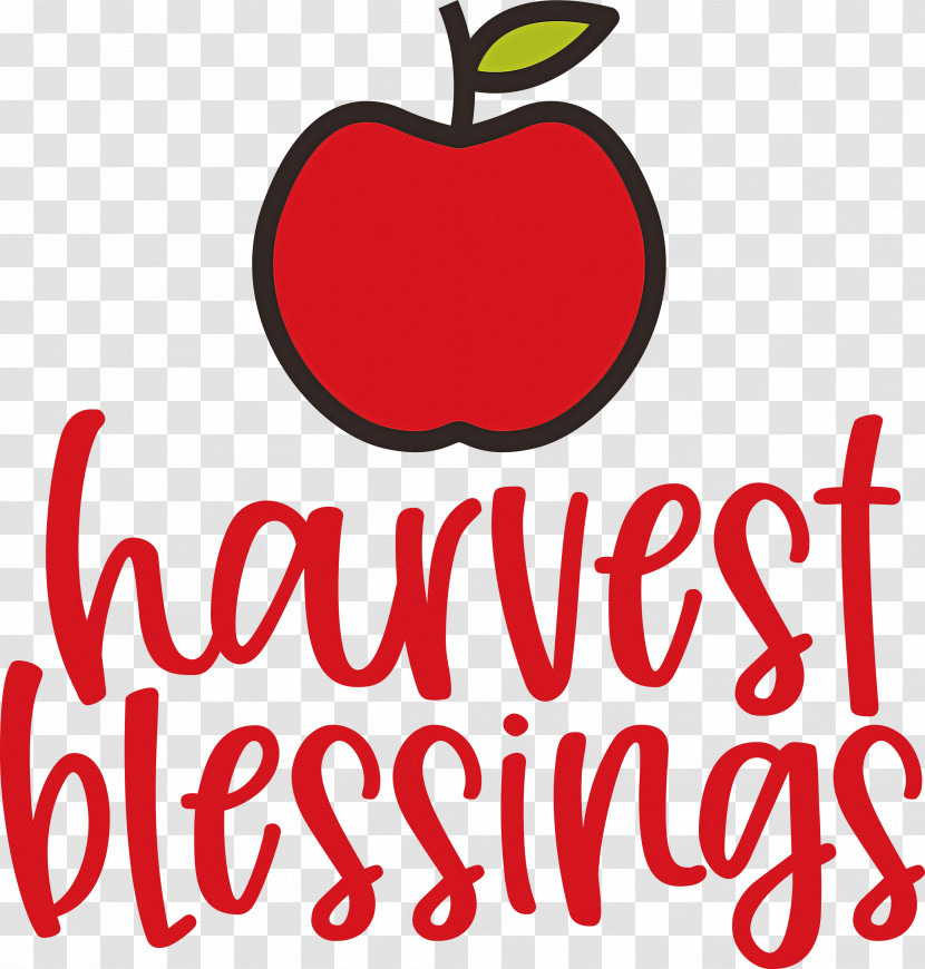 HARVEST BLESSINGS Thanksgiving Autumn Transparent PNG