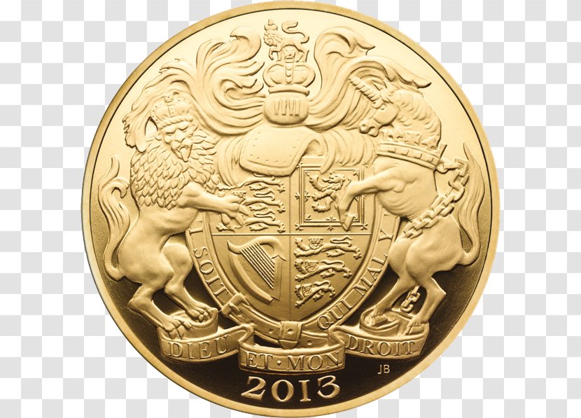 Coin Queen Elizabeth II Regnant Gold Coronation - Mint Transparent PNG