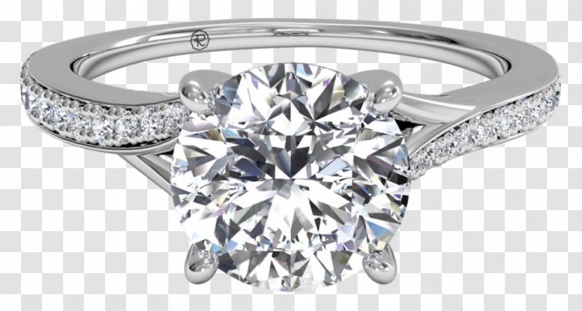 Engagement Ring Jewellery Princess Cut - Gold Transparent PNG