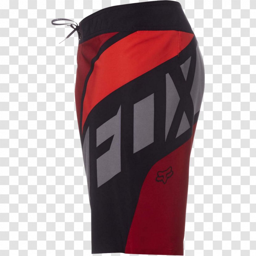 Boardshorts Trunks Hockey Protective Pants & Ski Shorts - Red - Fox Racing Transparent PNG