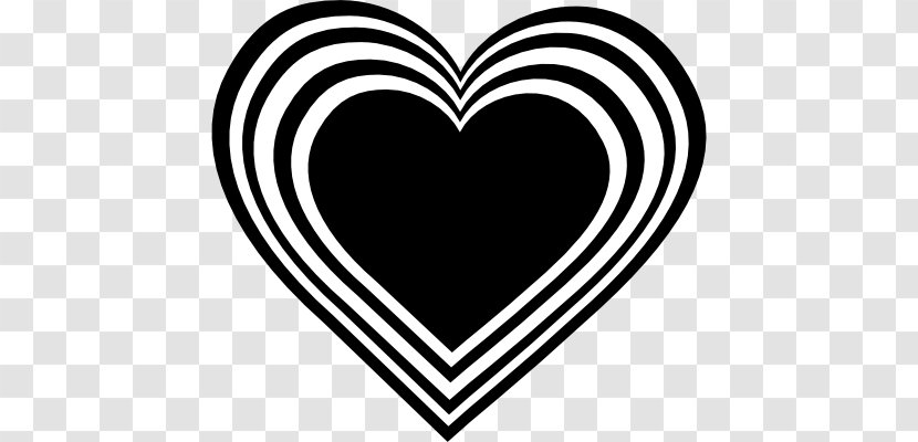 Heart Black And White Love Clip Art - Tree - Necklace Cliparts Transparent PNG
