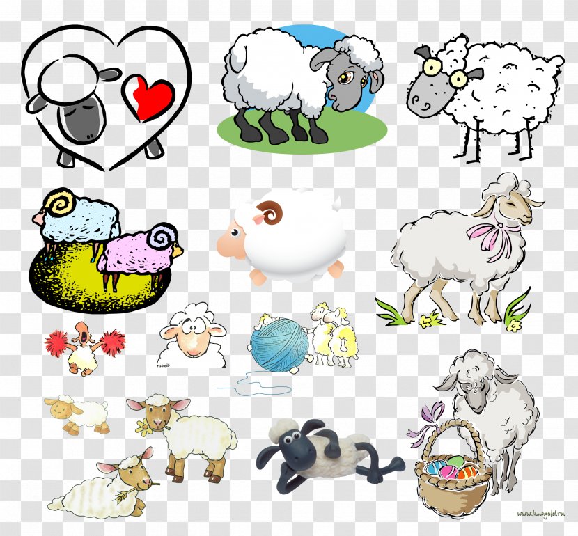 Sheep Cartoon Clip Art Transparent PNG