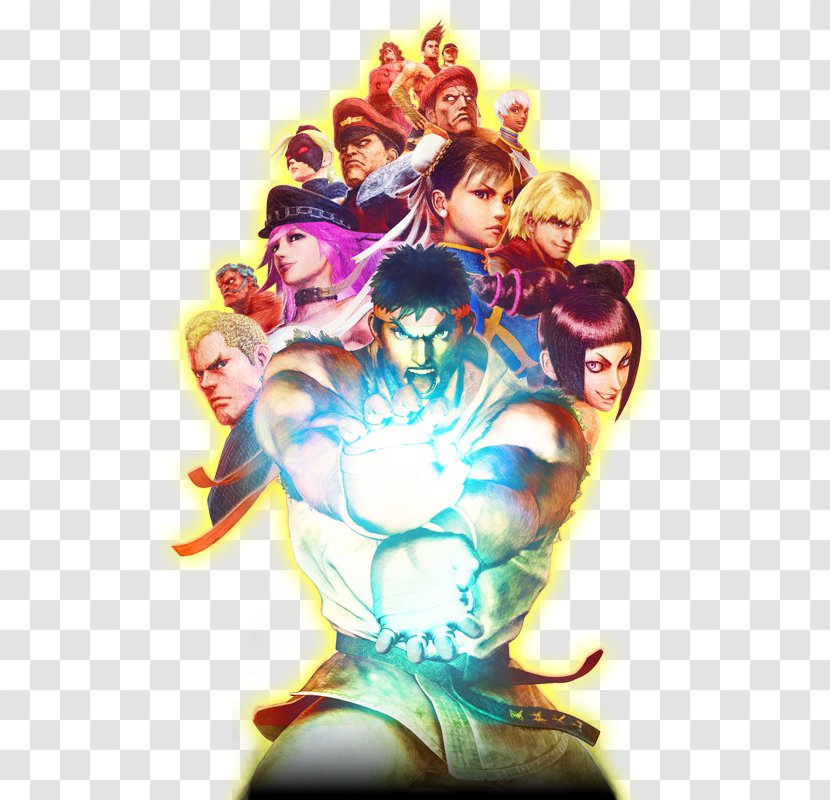 Ultra Street Fighter IV Super Xbox 360 - Frame - Watercolor Transparent PNG