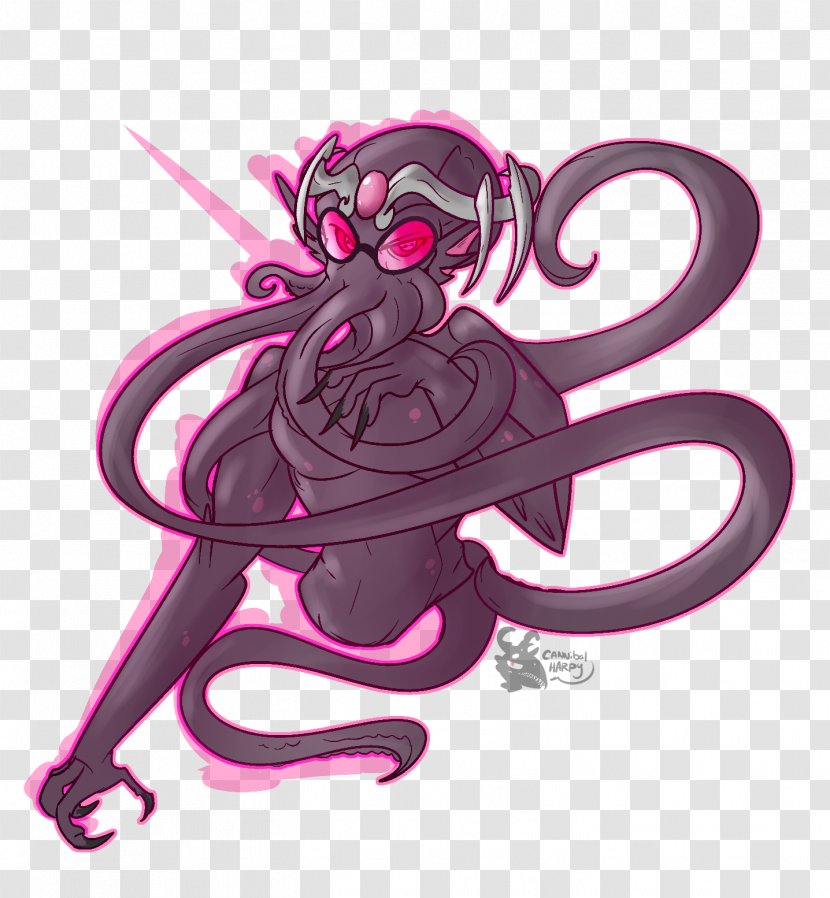 Octopus Illithid Dungeons & Dragons Legendary Creature - Cartoon - Squid Claw Transparent PNG