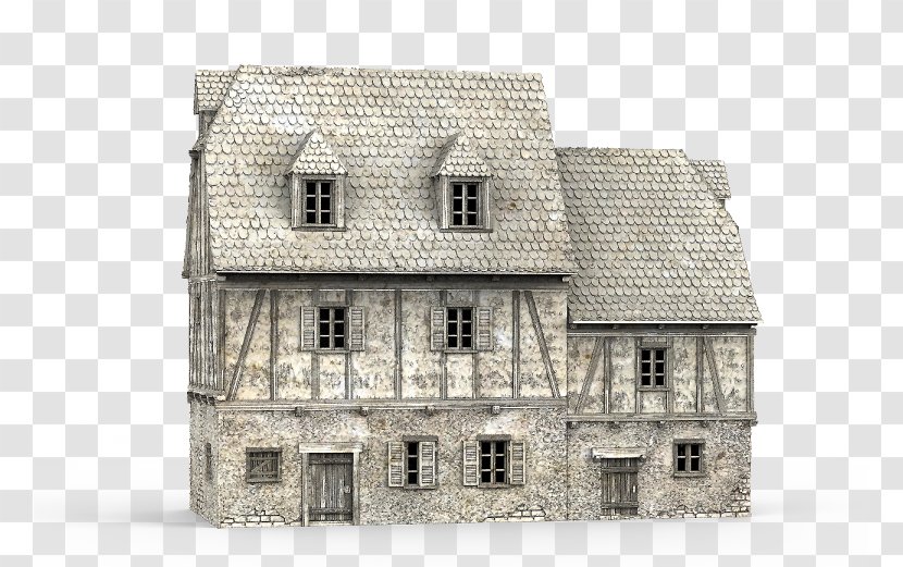 Middle Ages Medieval Architecture Facade Building House - Discover Card - Castle Scenery Terrain Transparent PNG