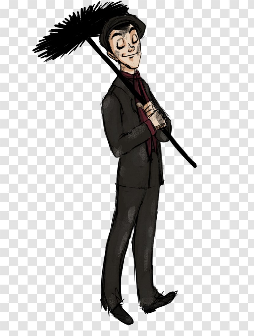 Bert Chimney Sweep Fireplace Flue - Costume Design - Mary Poppins Cliparts Transparent PNG