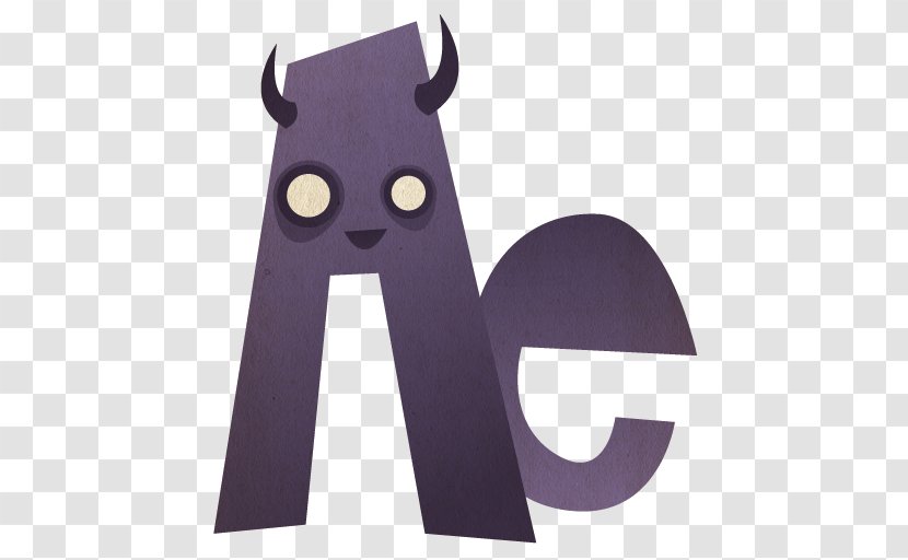 Purple Mammal Violet Font - Computer Software - Aftereffects Transparent PNG