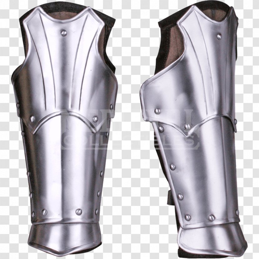Steel Bracer Brigandine Metal Armour - Greave Transparent PNG