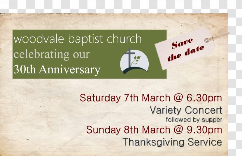 Brand - Text - Church Anniversary Transparent PNG