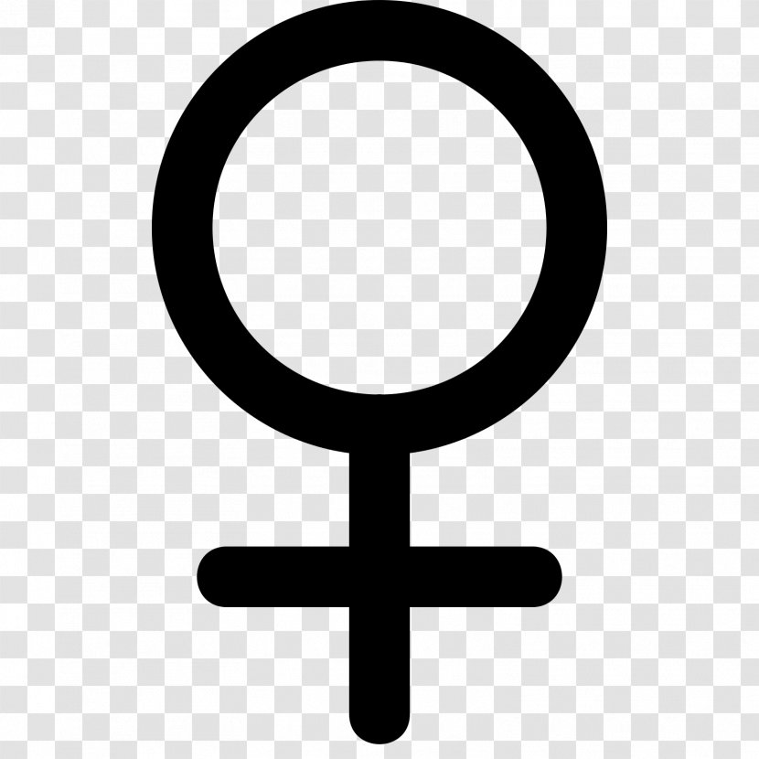Gender Symbol Female Sign - Planet Symbols Transparent PNG