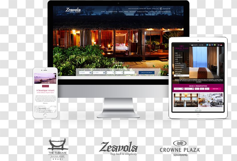 Responsive Web Design Hotel Transparent PNG