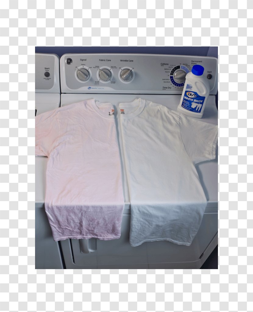 Bed Sheets T-shirt Washing Laundry White - Bleach Transparent PNG