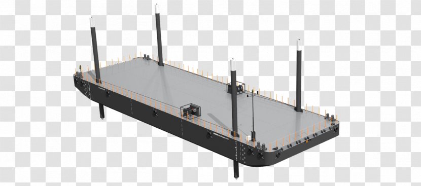 Barge Ship Pontoon Float Dredging - Dry Bulk Cargo Transparent PNG