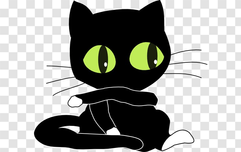Felix The Cat Kitten Black Clip Art - And White - Cute Halloween Transparent PNG