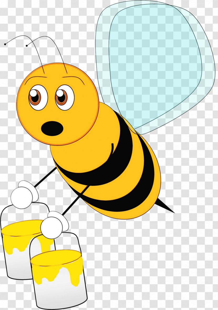 Bee Cartoon - Paint - Wasp Beehive Transparent PNG