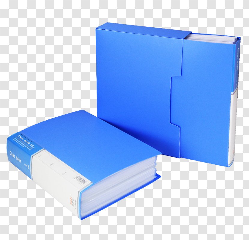 Plastic Box Angle - Blue Folder Transparent PNG