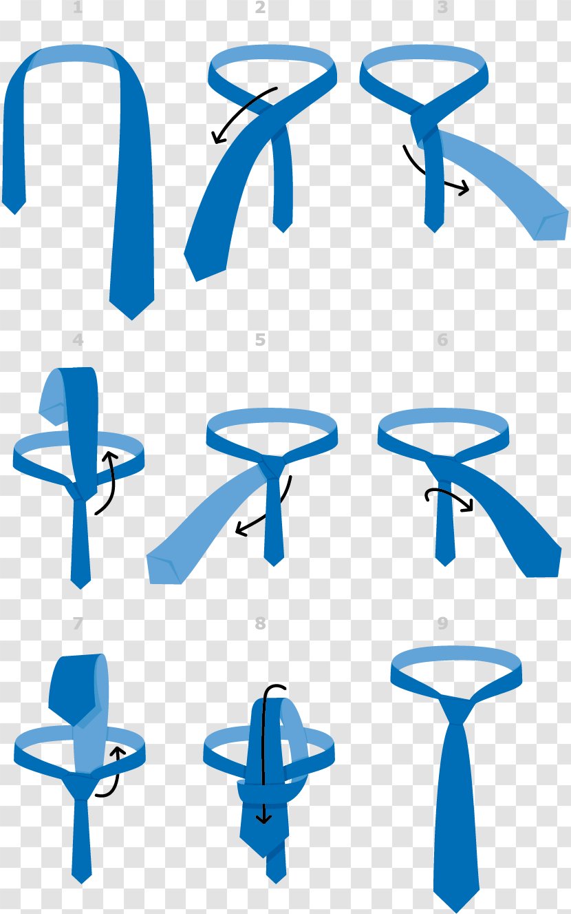 The 85 Ways To Tie A Half-Windsor Knot Necktie - Area - Business Step Transparent PNG