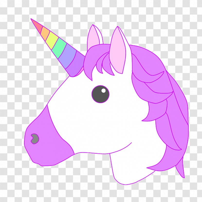 Emoji Iphone Unicorn - Cartoon - Animation Snout Transparent PNG