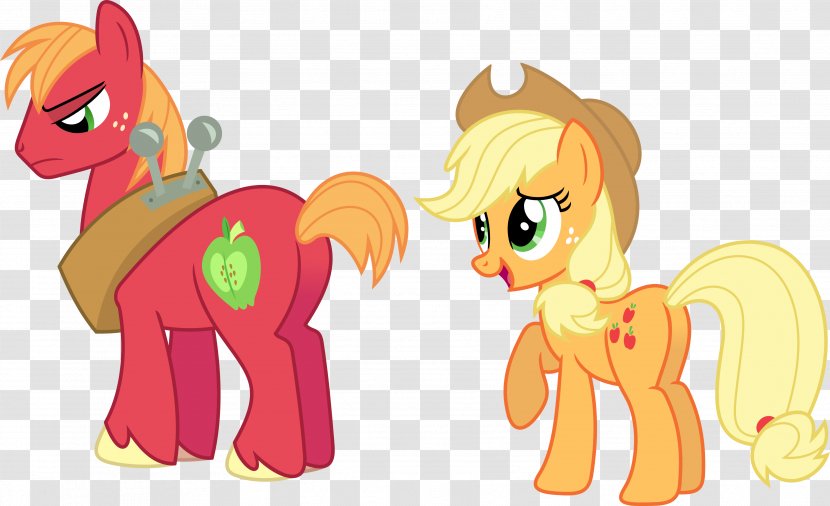 Pony Applejack Horse Brotherhooves Social - Organism - Big Mac Transparent PNG