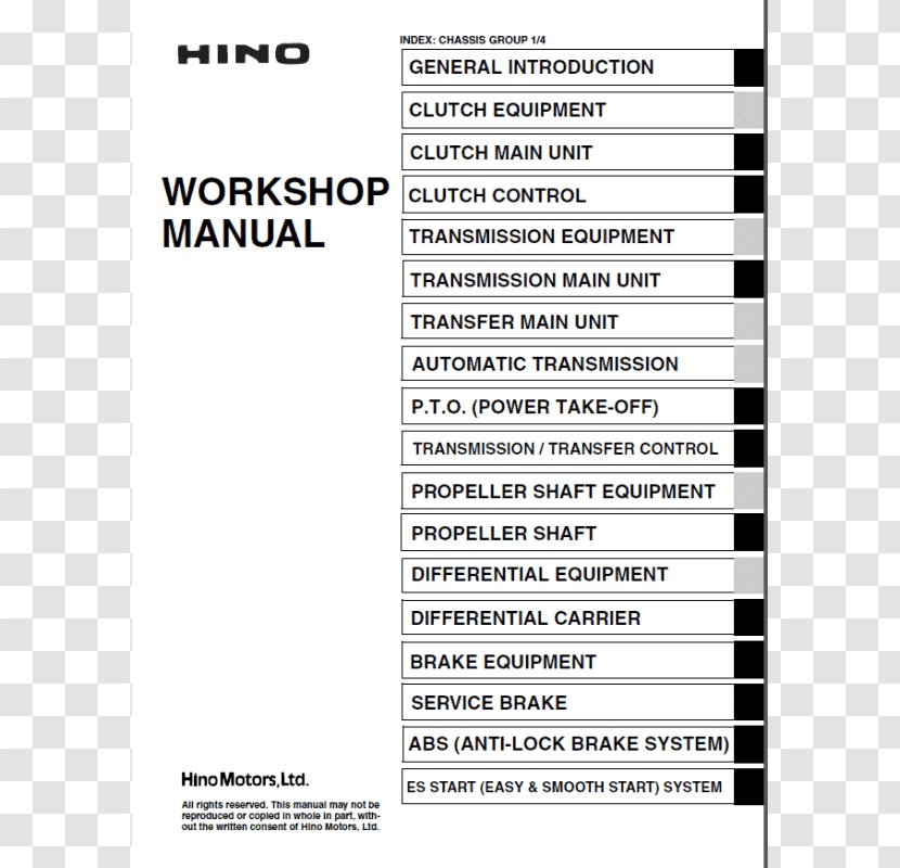Hino Dutro Car Motors Toyota Document - Engine Transparent PNG