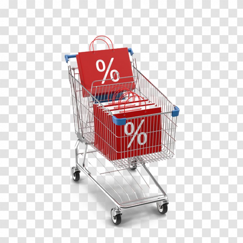 Shopping Cart Bag Online - Trolleys And Bags Sale Transparent PNG