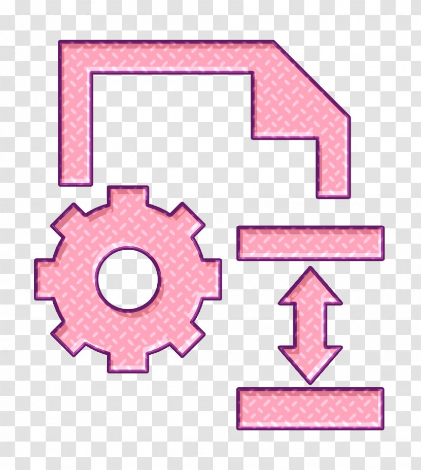 Settings Icon - Management - Text Pink Transparent PNG