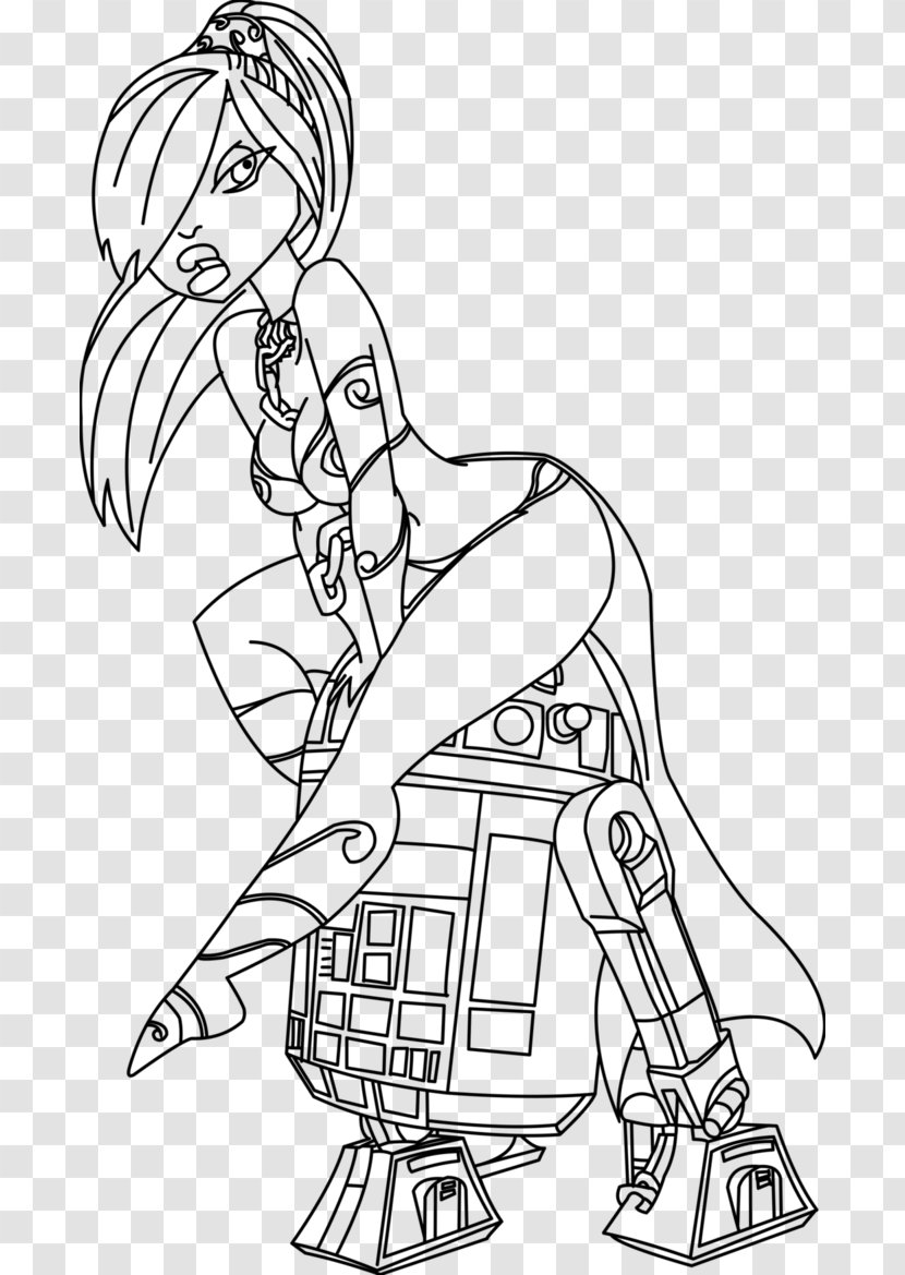 Leia Organa Anakin Skywalker Line Art Star Wars - Watercolor - PRINCESS LEIA Transparent PNG