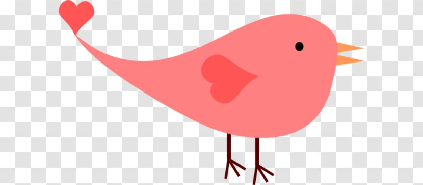 Bird Pink Clip Art - Cuteness - Cute Clipart Transparent PNG